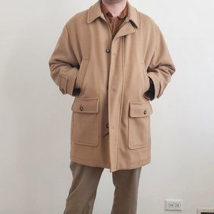 Vintage L.L. Bean Wool Camel Peacoat Men’s Large